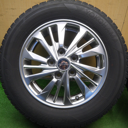 バリ溝！8.5分◎日産 セレナ 純正 AUTECH 195/65R15 スタッドレス ヨコハマ アイスガード iG50 プラス 15インチ PCD114.3/5H◎6090901Hス