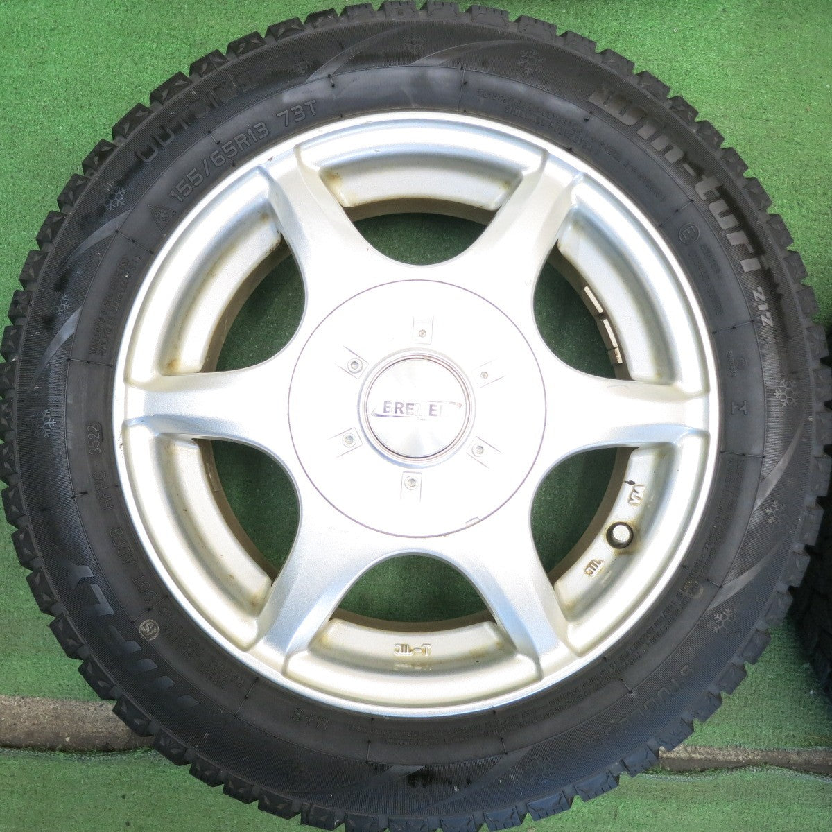 バリ溝！22年！9分◎スタッドレス 155/65R13 ハイフライ Win-turi 212 BREMEN ブレーメン 13インチ PCD100 110 114.3/4H マルチ◎6071601HAス