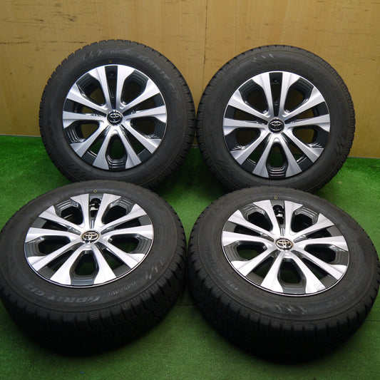 [送料無料] バリ溝！キレイ！9.5分★トヨタ 50系 プリウス 純正 195/65R15 スタッドレス トーヨー オブザーブ ガリット GIZ 15インチ PCD100/5H★5031803Hス