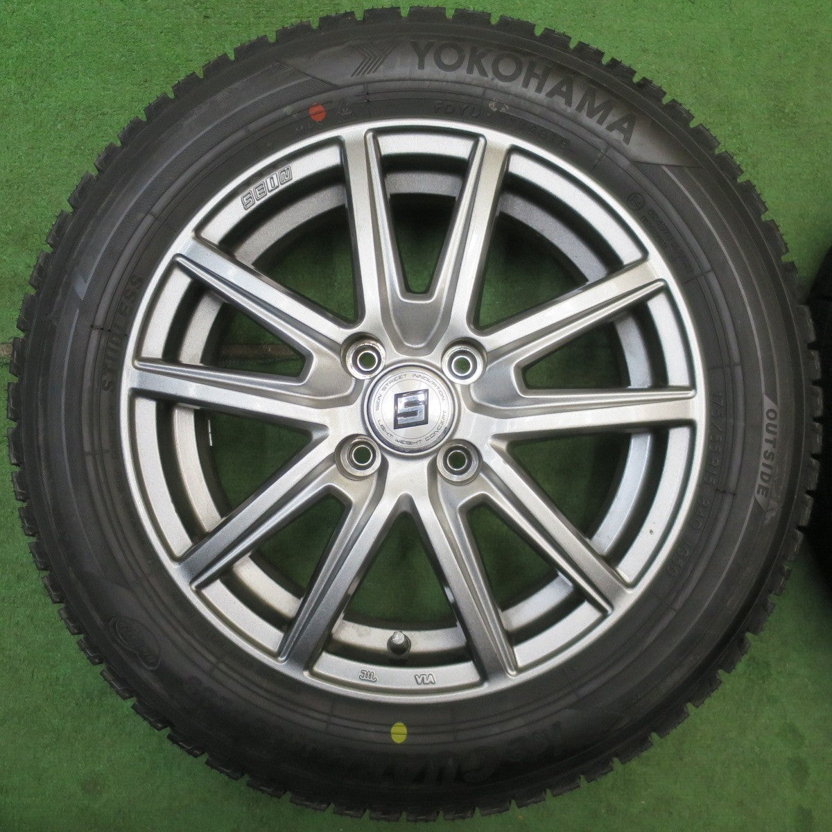 超バリ溝！ほぼ10分★スタッドレス 175/65R15 ヨコハマ アイスガード iG50 プラス SEIN SS ザイン 15インチ PCD100/4H★6050806NJス