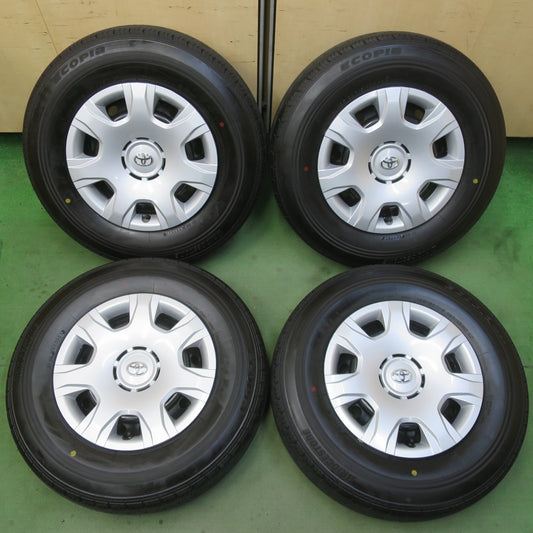 新車外し！23年★トヨタ 200系 ハイエース 純正 スチール 195/80R15 107/105N ブリヂストン エコピア RD613 15インチ PCD139.7/6H★6041101イノ
