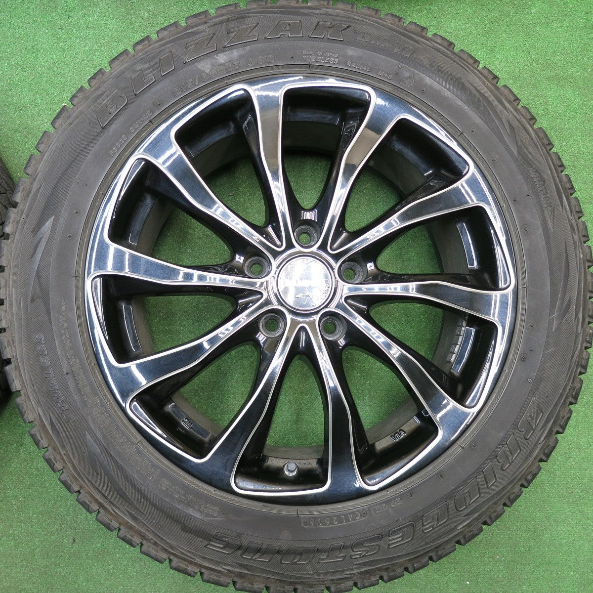 4本価格★スタッドレス 215/60R17 ブリヂストン ブリザック DM-V1 BALMINUM K10 バルミナ 17インチ PCD114.3/5H★5121307HAス