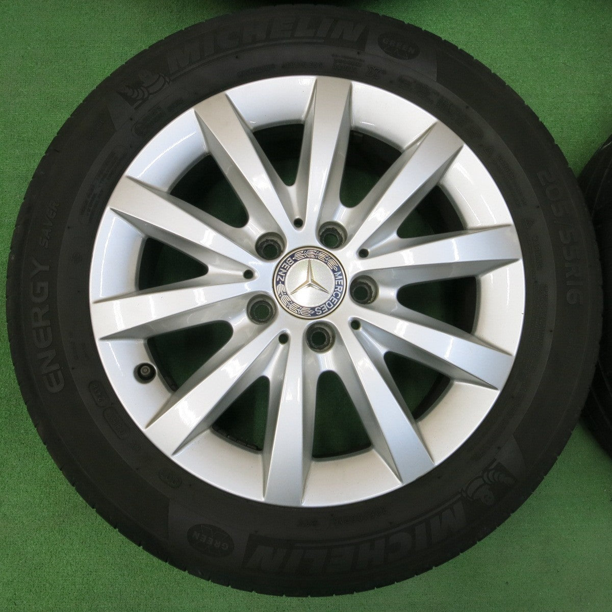*送料無料* 4本価格★ベンツ Bクラス W246 純正 205/55R16 ミシュラン エナジーセイバー 16インチ PCD112/5H★4042601イノ