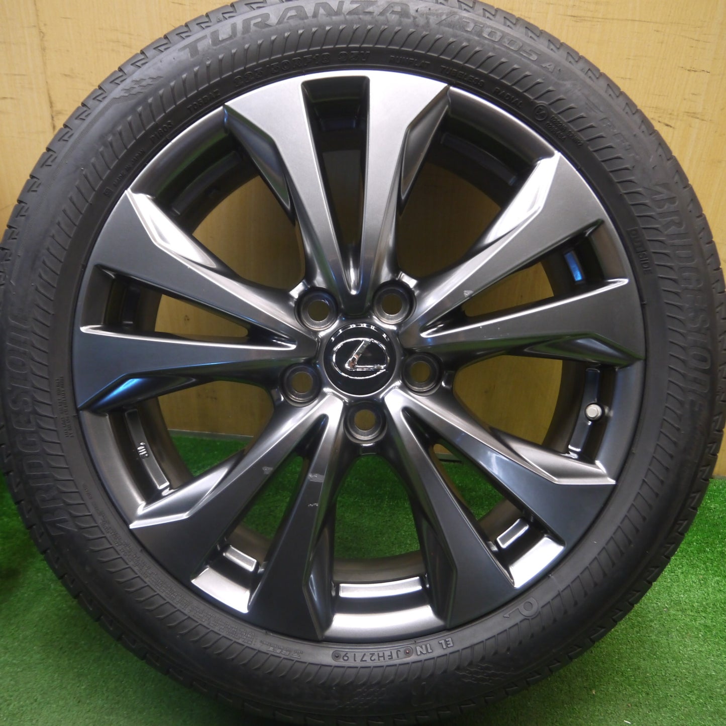 [送料無料] 空気圧センサー付★レクサス UX Fスポーツ 純正 225/50R18 ブリヂストン トランザ T005A 18インチ PCD114.3/5H★5021908Hノ