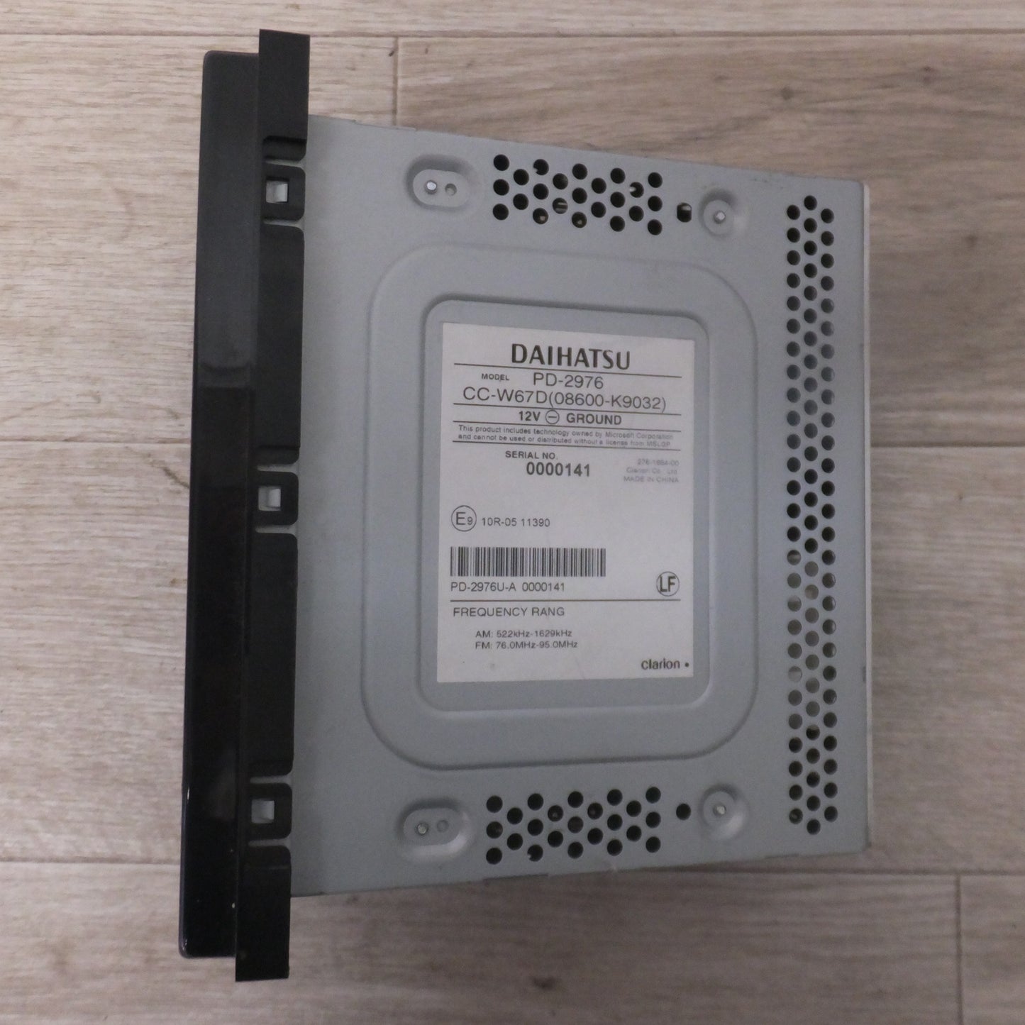 [送料無料] ★クラリオン製 ダイハツ 純正 ワイドシンプルCDチューナー PD-2976 CC-W67D 08600-K9032(64★