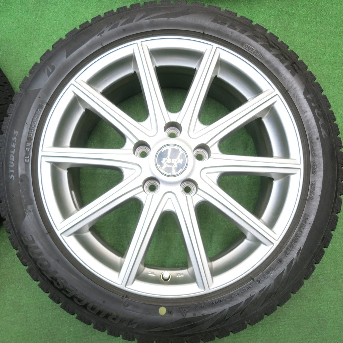 キレイ★スタッドレス 215/50R17 ブリヂストン ブリザック VRX2 ZACK Sport-01 MONZA ザック 17インチ PCD114.3/5H★5122804HAス