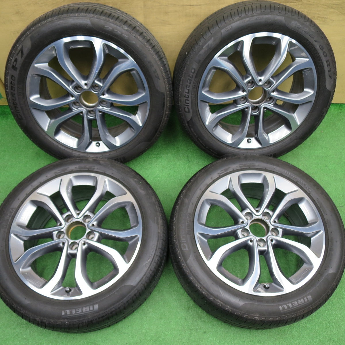 バリ溝！8.5分★ベンツ Cクラス W205 純正 225/50R17 ピレリ Cinturato P7 17インチ PCD112/5H★6030101NKノ