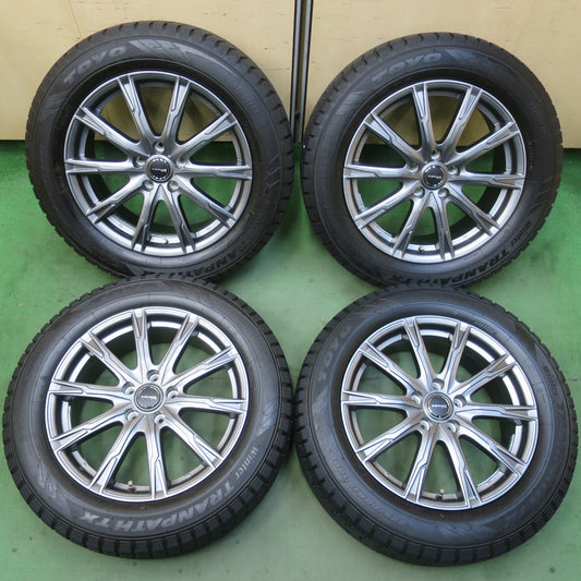 バリ溝！キレイ！9.5分★スタッドレス 225/60R18 トーヨー ウインター トランパス TX AZANE E-10 アザーネ 18インチ PCD114.3/5H★6041501イス