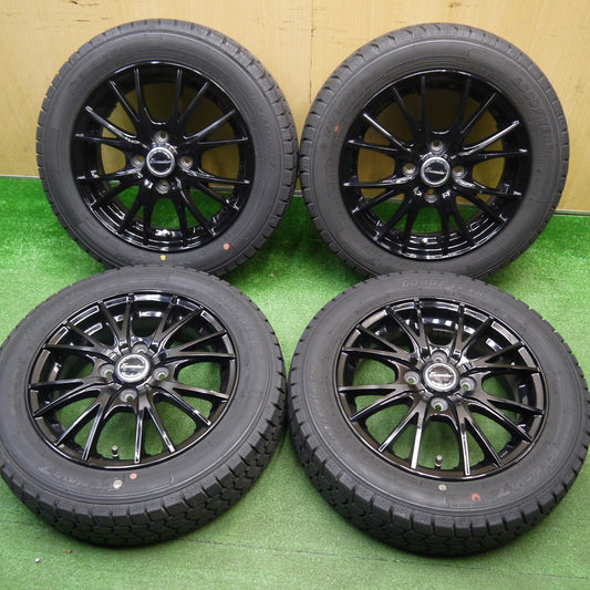 バリ溝！23年！9分★スタッドレス 155/65R14 グッドイヤー アイスナビ7 Exceeder エクシーダー 14インチ PCD100/4H★5121502Hス