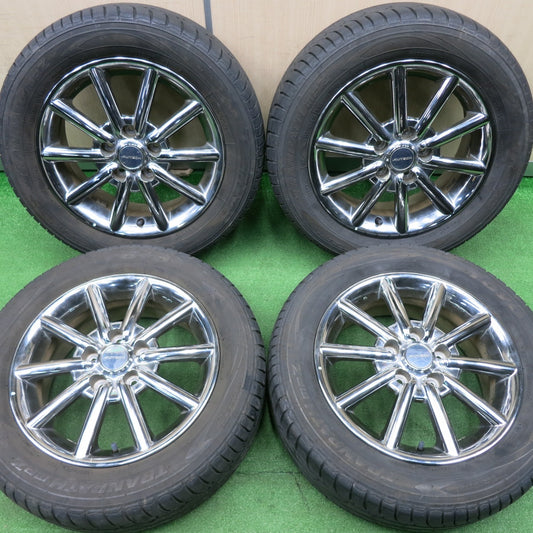 [送料無料] バリ溝！21年！8.5分★日産 ラフェスタ セレナ 等 純正 AUTECH RAYS製 195/60R16 トーヨー トランパス MPZ 16インチ オーテック PCD114.3/5H★5010301NJノ