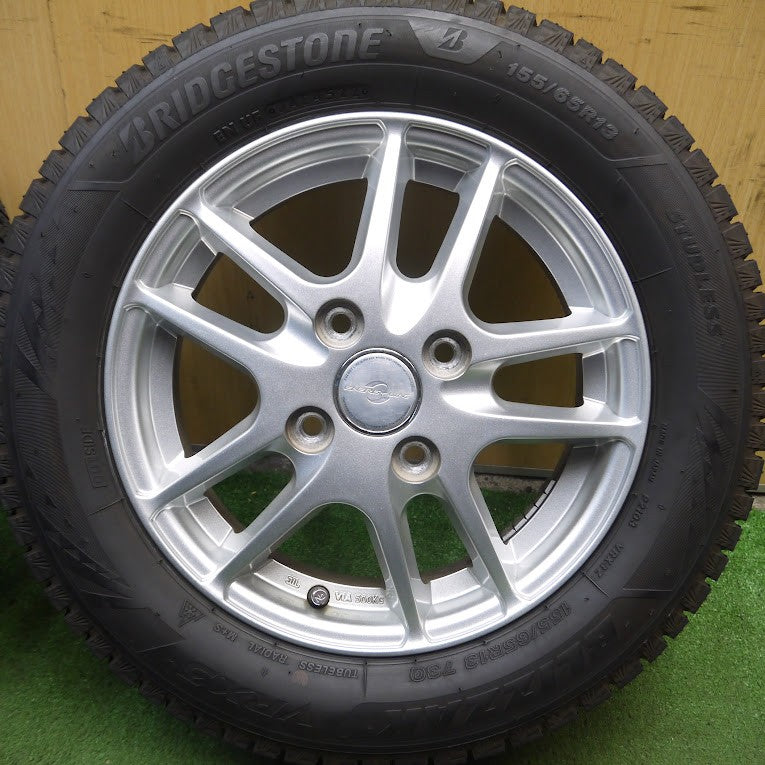 *送料無料* バリ溝！9.5分以上！22年！★スタッドレス 155/65R13 ブリヂストン ブリザック VRX3 ENERGY LINE エナジーライン 13インチ PCD100/4H★4020602Hス