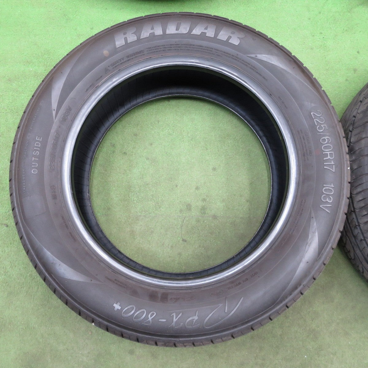 バリ溝！25年！9.5分★225/60R17 レーダー RPX-800+ RADAR 17インチ タイヤ アルファード ヴェルファイア ハリアー エクストレイル 等★6030201NGノタ