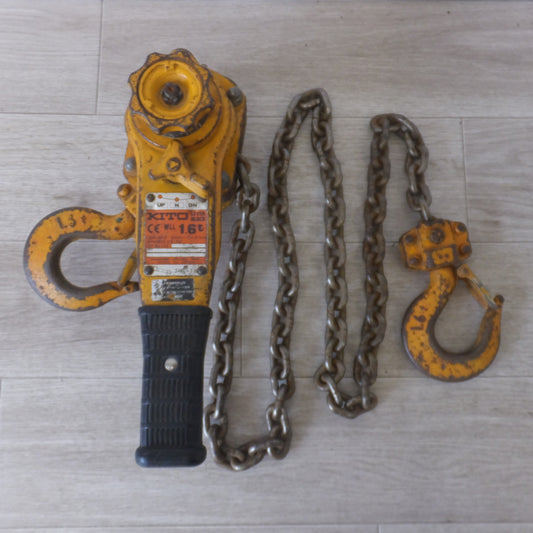 [送料無料] ★キトー KITO レバーブロック LB016 L5A 1.6t　CHAIN V-7.1×19.9mm★
