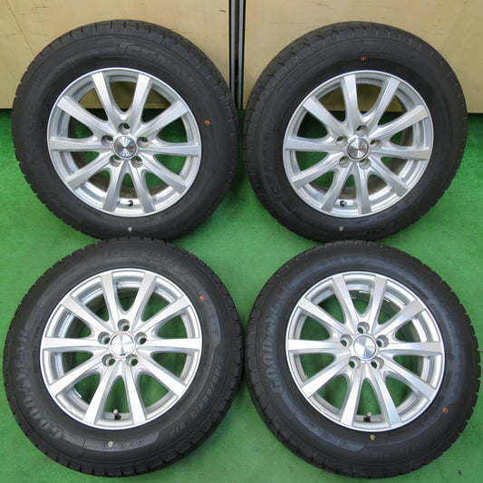 *送料無料* バリ溝!22年!キレイ!9.5分★プリウス等 195/65R15 スタッドレス グッドイヤー アイスナビ7 ravrion RS01 ラブリオン 15インチ PCD100/5H★4070306イス