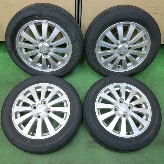 [送料無料] バリ溝！20年！8.5分★ダイハツ タント ムーヴ 等 純正 155/65R14 グッドイヤー EfficientGrip ECO hybrid 14インチ PCD100/4H★4112912SYノ