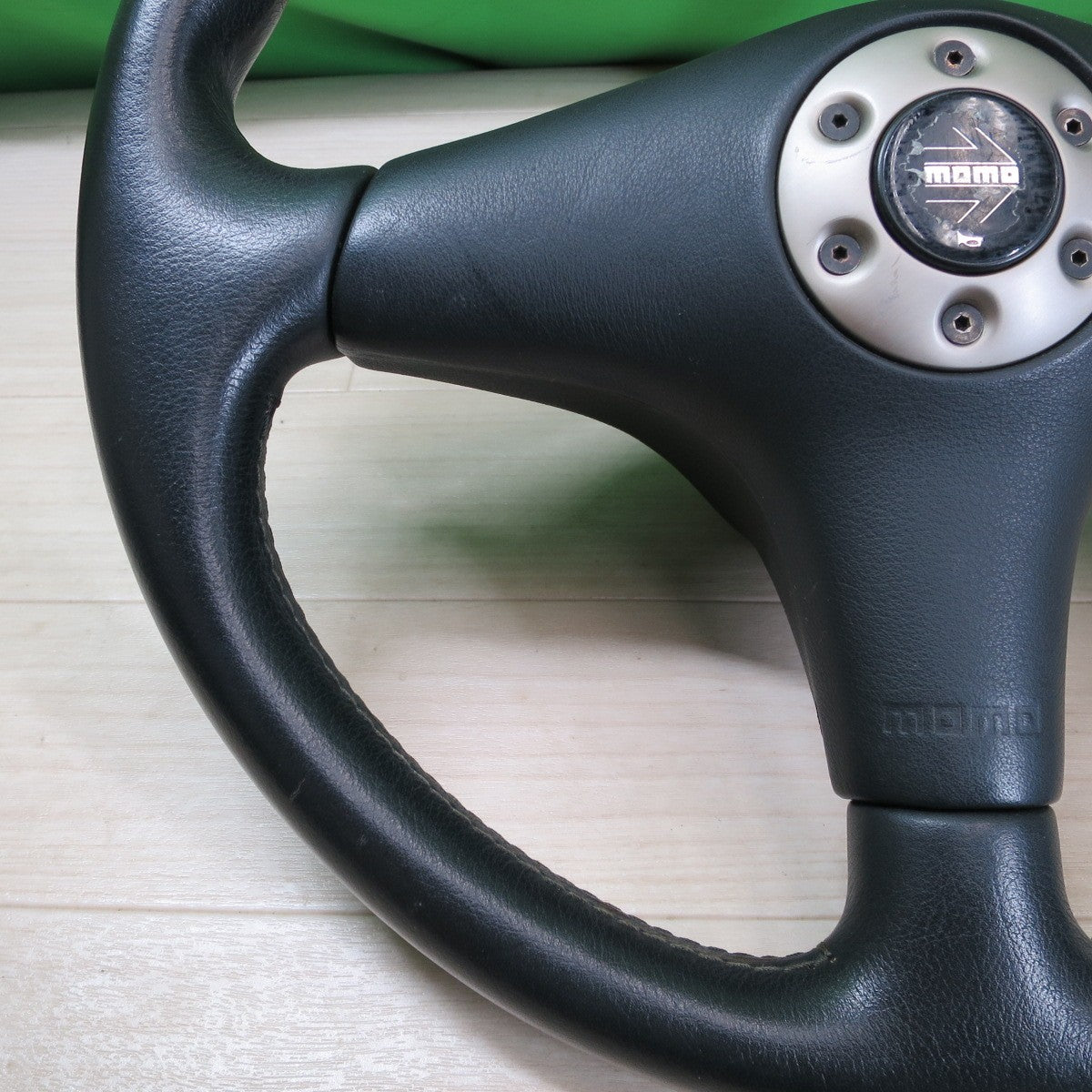 [送料無料] ☆三菱 4/5/6 共用 ランエボ RS 純正 MOMO ステアリング ハンドル モモ ランサーエボリューション 現状品☆