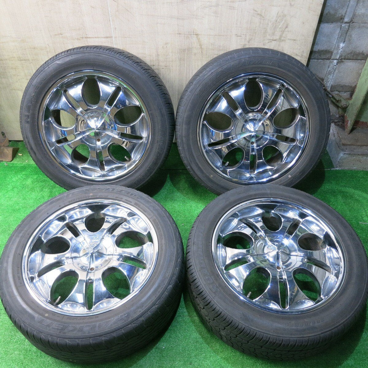 4本価格★ラングラー チェロキー等 265/50R20 ファルケン ZIEX S/TZ 05 ネクセン ROADIAN HP TYFUN 社外 アルミ 20インチ PCD127/6H マルチ★5050206HAノ