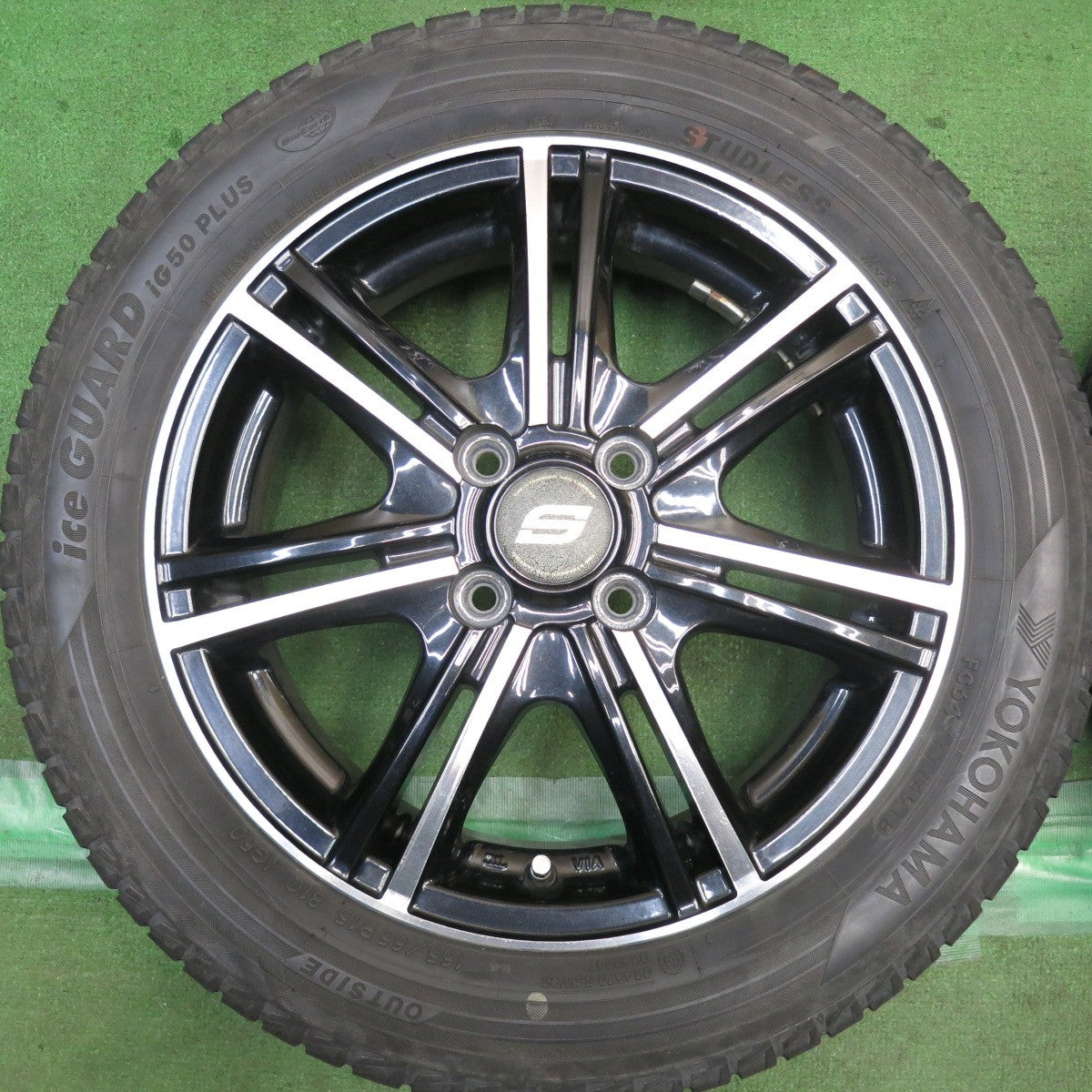 4本価格◎スタッドレス 165/65R15 ヨコハマ アイスガード iG50 プラス STRANGER ストレンジャー 15インチ 軽サイズ タフト ハスラー 等 PCD100/4H◎6101007HAス
