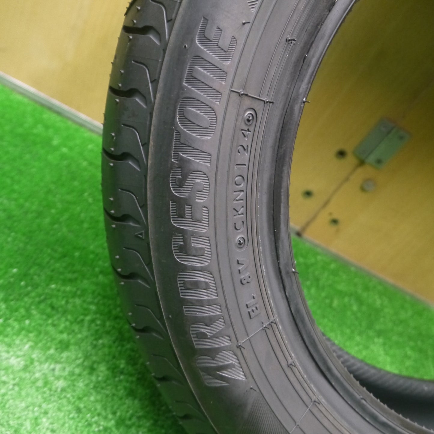 *送料無料* 新車外し！24年★155/65R14 ブリヂストン NEWNO ニューノ 14インチ タイヤ ワゴンR ムーブ タント N-BOX スペーシア デイズ 等★4082602Hノタ