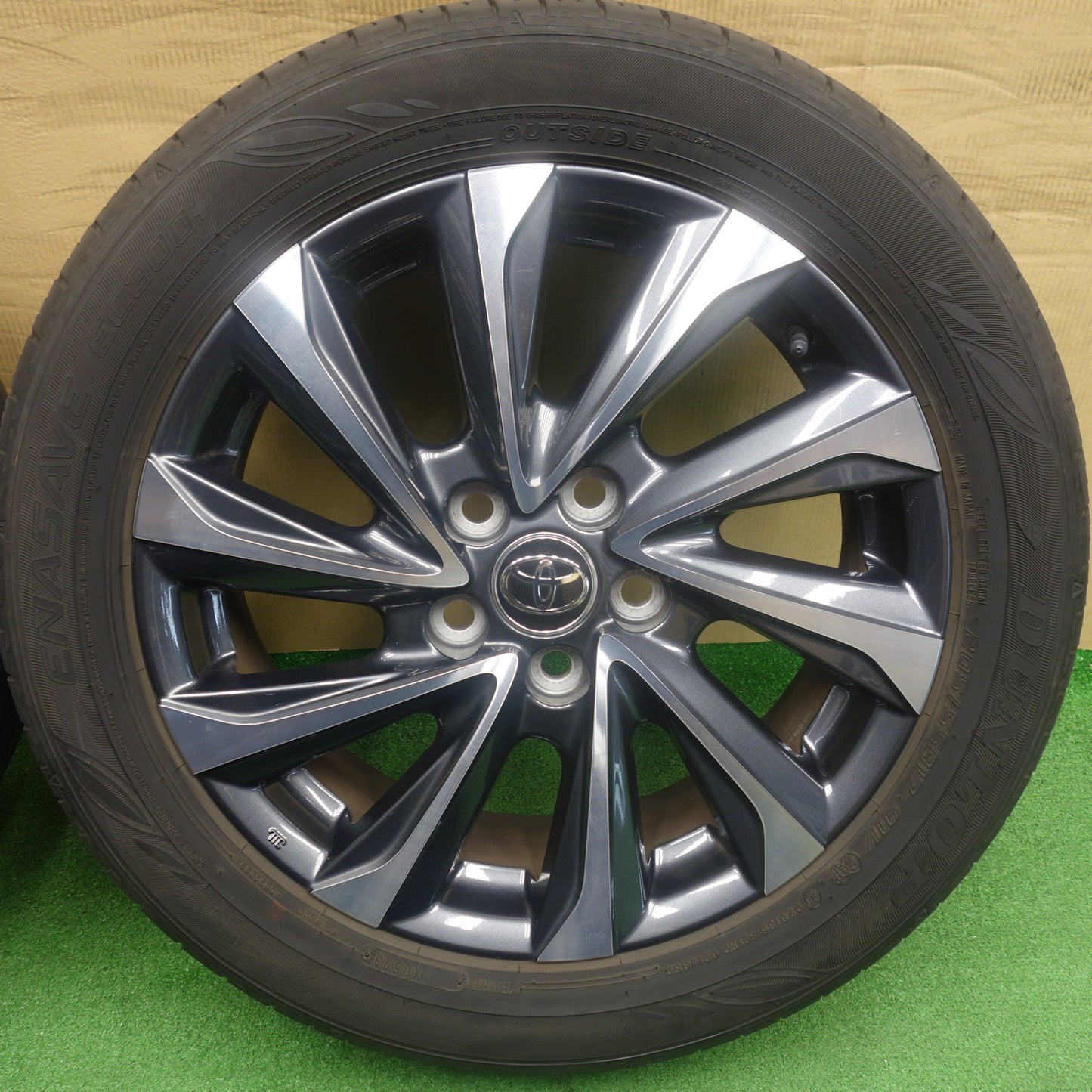 バリ溝！23年！キレイ！8.5分◎トヨタ 90系 ノア ヴォクシー S-Z 純正 205/55R17 ダンロップ エナセーブ EC300+ 17インチ PCD114.3/5H◎6062002KTノ