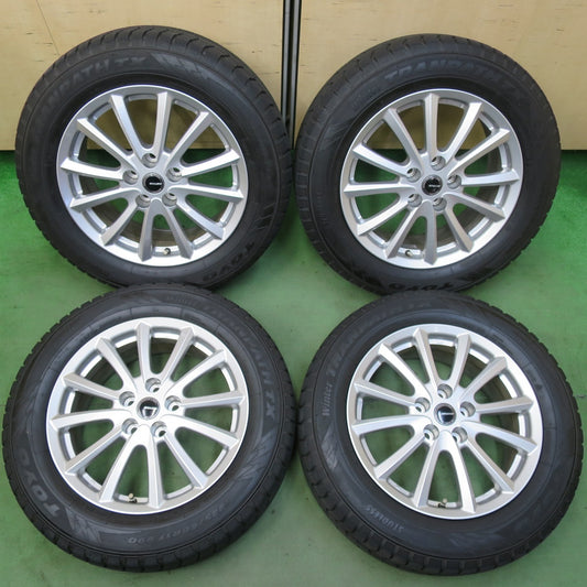 バリ溝！22年！キレイ！9.5分★スタッドレス 225/60R17 トーヨー ウインター トランパス TX QRASIZ VS6 KOSEI クレイシズ 17インチ PCD114.3/5H★5112802イス