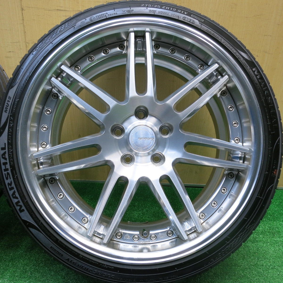 未使用★WORK GNOSIS GR2 235/35R19 マーシャル MU12 ワーク グノーシス 19インチ PCD114.3/5H★5102501HAノ