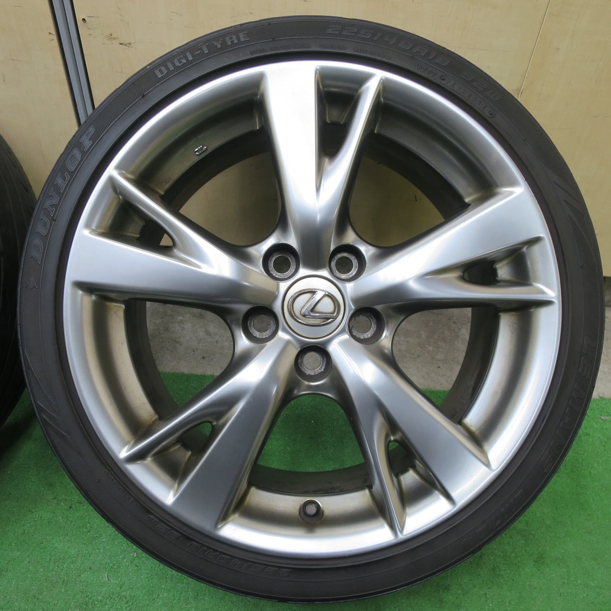 4本価格★レクサス IS バージョンS 純正 225/40R18 255/40R18 ダンロップ LE MANS LM704 18インチ PCD114.3/5H★5060602TTノ