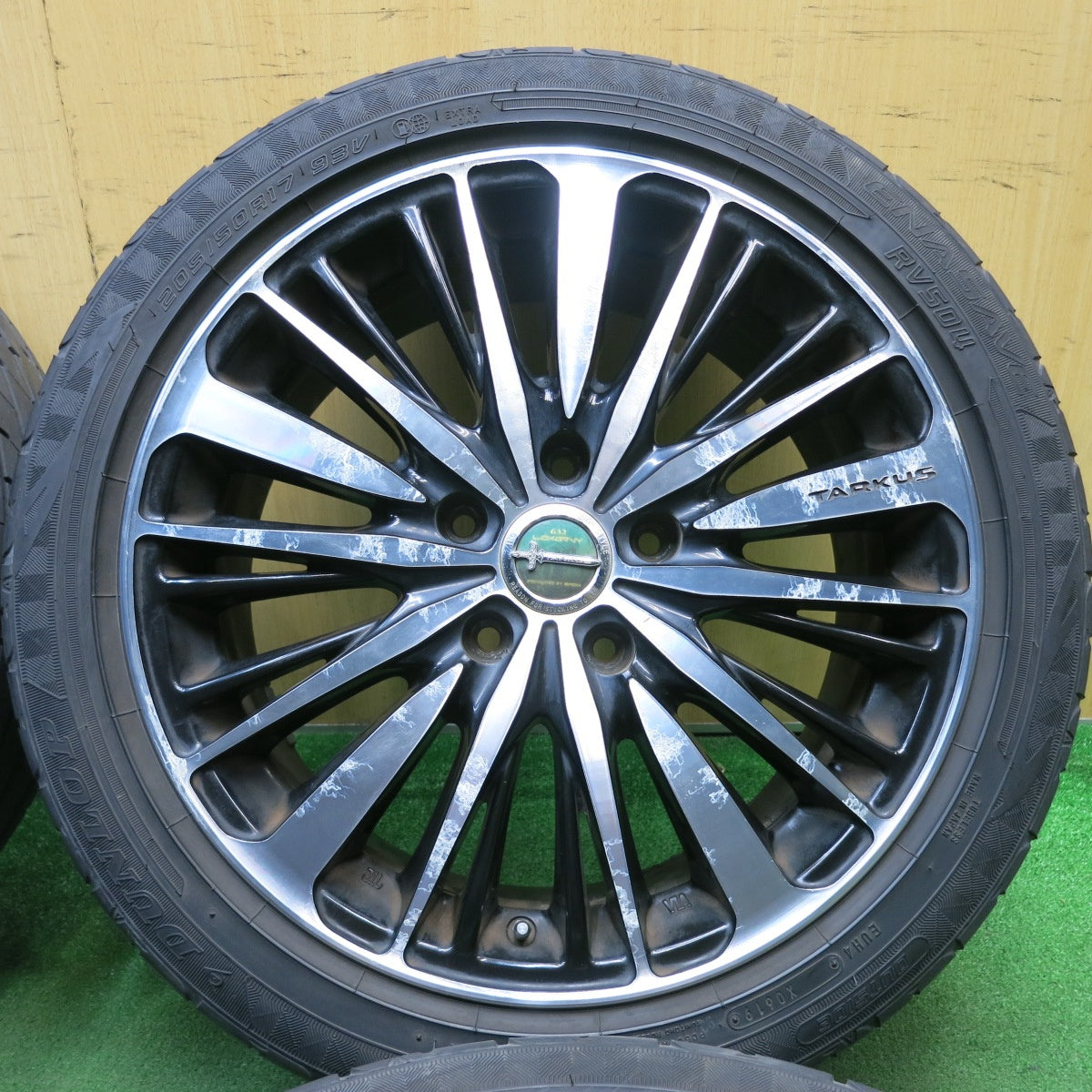 バリ溝！8.5分★632 LOXARNY TARKUS BADX 205/50R17 ダンロップ エナセーブ RV504 ロクサーニ タルカス 17インチ PCD114.3/5H★5050701AKノ