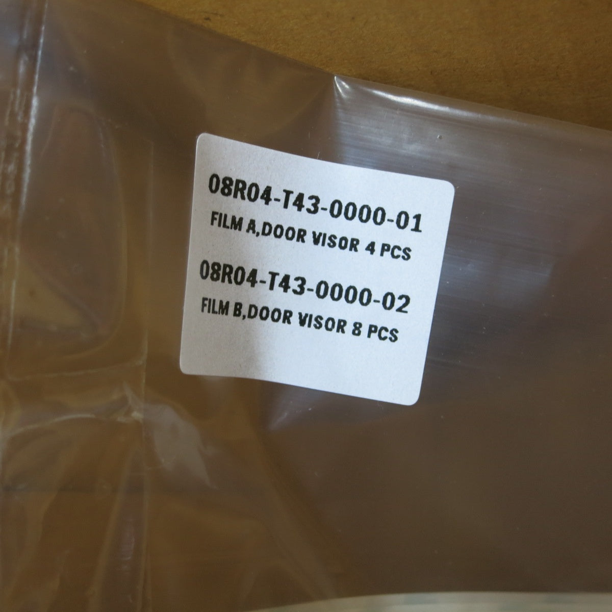 [送料無料] 未使用◆ホンダ シビック 純正 タイプR ドア バイザー 08R04-T43-000 4点 1台分 CIVIC HONDA◆