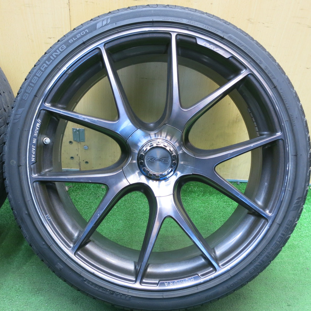 2本価格！23年◎RAYS HOMURA 2X5S 245/35R20 セイバーリング SL201 2×5S レイズ ホムラ 20インチ PCD114.3/5H◎6072907KKノ