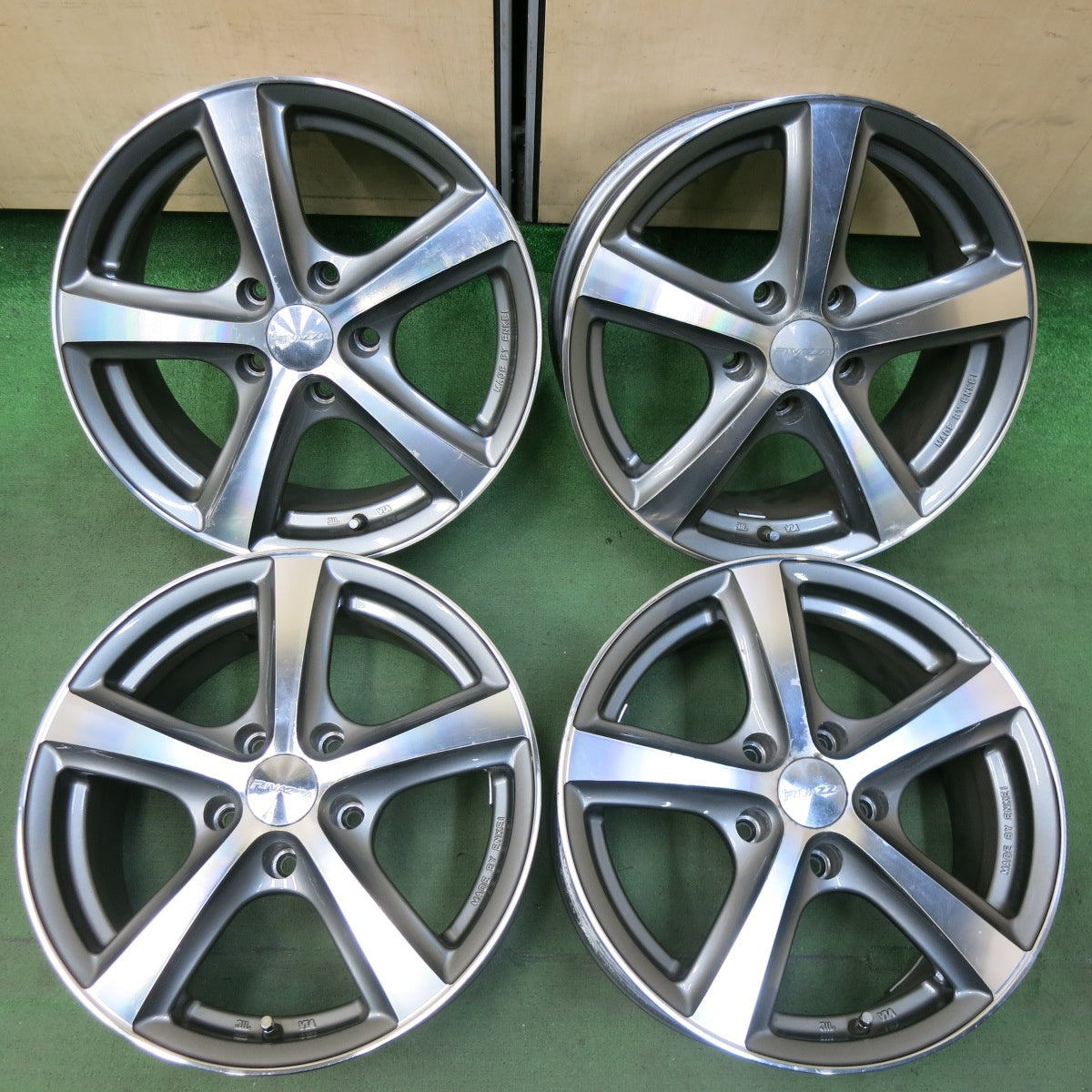 4本価格★RIVAZZA ENKEI リヴァッツァ エンケイ 16インチ ホイール 16×7J PCD114.3/5H★5042516SYホ