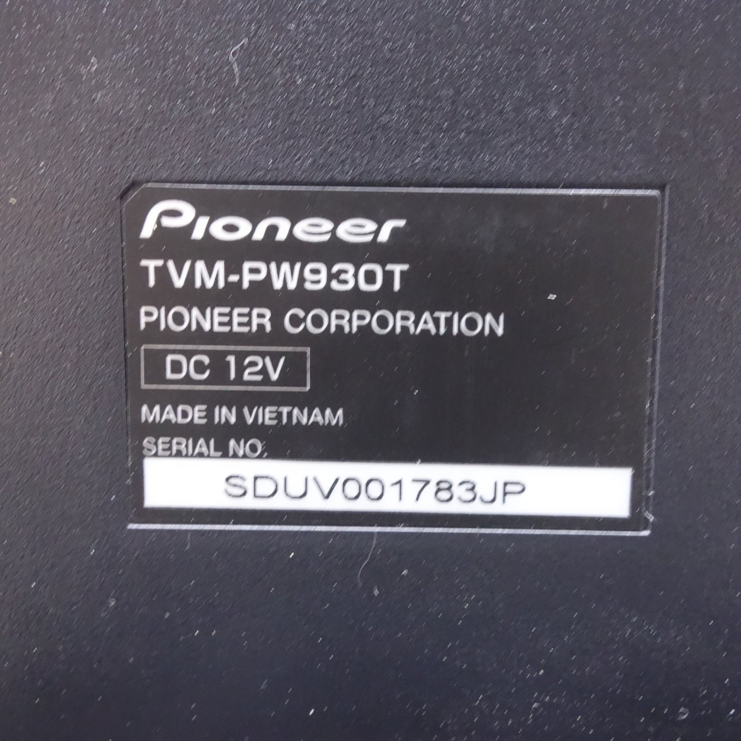 [送料無料] ◆パイオニア カロッツェリア 9V型 ワイド VGA プライベート ヘッドレスト モニター TVM-PW930T 2台セット Pioneer 現状品◆