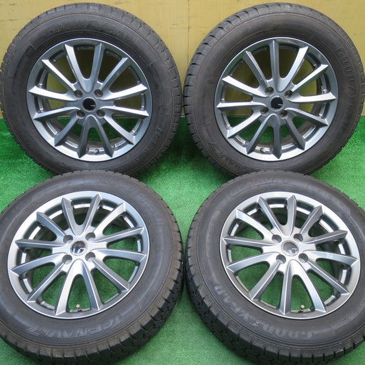 バリ溝！キレイ！8.5分★スタッドレス 195/65R16 グッドイヤー アイスナビ7 ZACK JP-016 MONZA ザック モンツァ 16インチ PCD100/4H★5110507NJス