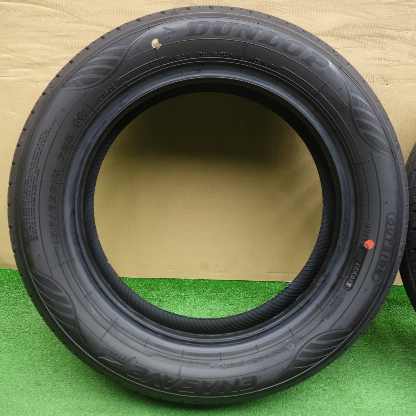 新車外し！26年★155/65R14 ダンロップ エナセーブ EC350+ タイヤ 14インチ スペーシア N-BOX デイズ ワゴンR タント 等★6072602KTノタ