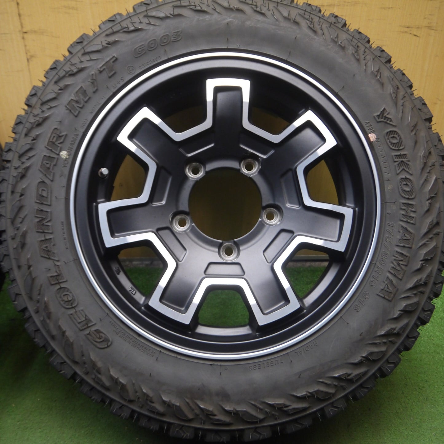 *送料無料* キレイ★ジムニー WILD CRUISING LX 175/80R16 ヨコハマ ジオランダー M/T G003 ワイルドクルージング PCD139.7/5H★4061809Hノ