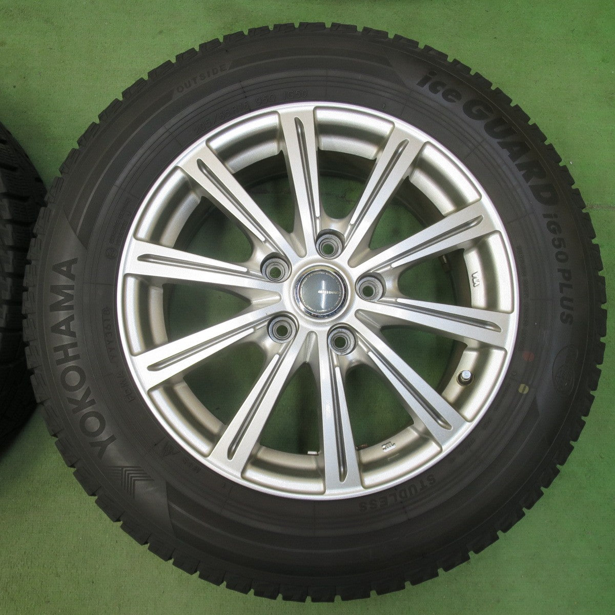 バリ溝！キレイ！9.5分★スタッドレス 205/65R16 ヨコハマ アイスガード iG50 プラス MILLOUS PS ミルアス 16インチ PCD114.3/5H★5122902イス