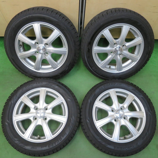 バリ溝！22年！キレイ！9.5分★スタッドレス 165/65R14 ヨコハマ アイスガード iG60 PRD 社外 アルミ 14インチ PCD100/4H★5033106イス