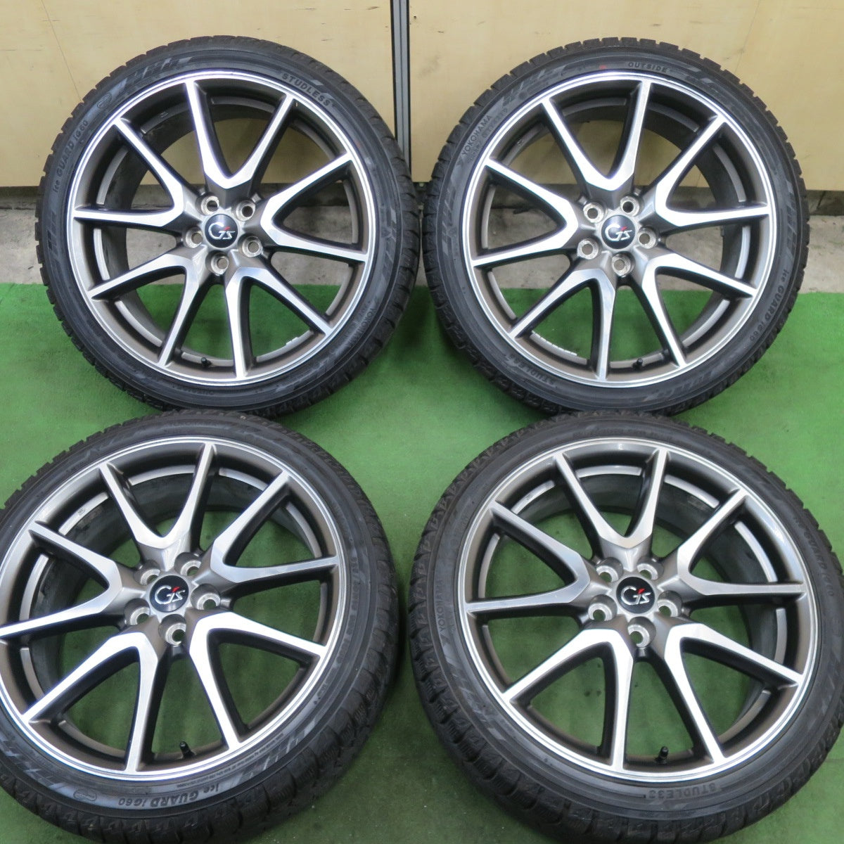 バリ溝！9分★トヨタ 30系 プリウス G's 純正 225/40R18 スタッドレス ヨコハマ アイスガード iG60 18インチ PCD100/5H★6021907TTス