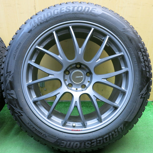 バリ溝！23年！キレイ！9.5分以上◎RAYS HOMURA 2X8 GT 235/55R19 スタッドレス ブリヂストン ブリザック DM-V3 レイズ ホムラ 19インチ PCD114.3/5H◎6092711HAス