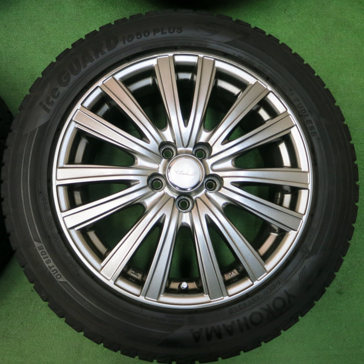 *送料無料* キレイ★インプレッサ等 205/55R16 スタッドレス ヨコハマ アイスガード iG50 プラス VELVA TESALIA ヴェルヴァ PCD100/5H★4032711イス