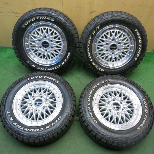 タイヤほぼ未使用！22年！キレイ★STEINER AME 215/65R16C 109/107Q 8PR トーヨー オープンカントリー R/T ホワイトレター シュタイナー 16インチ PCD139.7/6H★5080903HAノ