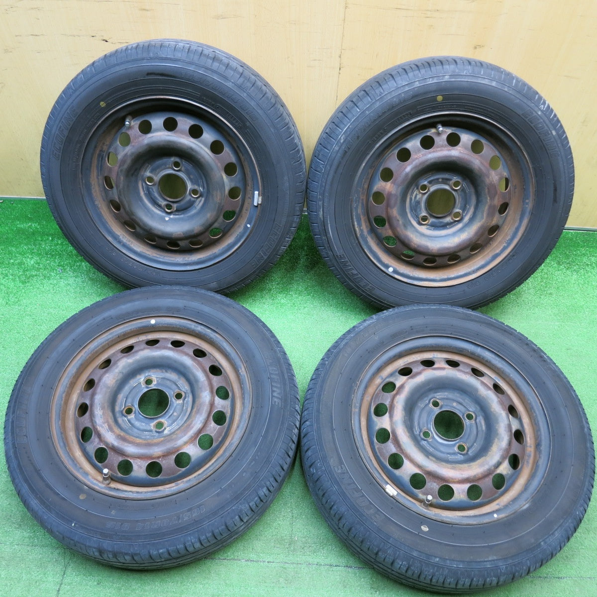 4本価格！22年★165/70R14 ECOFINE スチール ホイール エコファイン 14インチ PCD100/4H★6022619HAノ