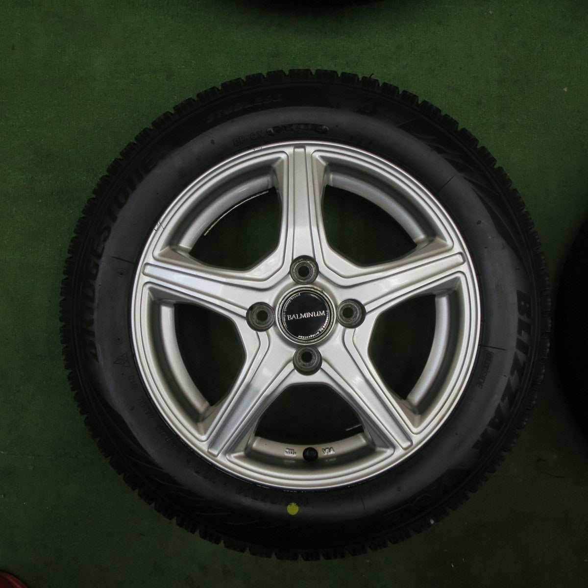 超バリ溝！24年！9.5分以上★スタッドレス 165/65R14 ブリヂストン ブリザック VRX2 BALMINUM バルミナ 14インチ PCD100/4H★5112103TTス