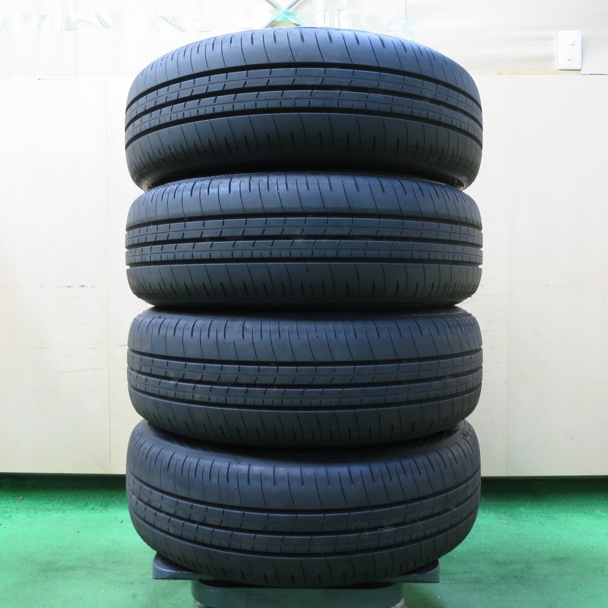 *送料無料* 新車外し！24年★トヨタ 60系 プリウス 純正 スチール 195/60R17 ダンロップ エナセーブ EC350+ 17インチ PCD114.3/5H★4062102イノ