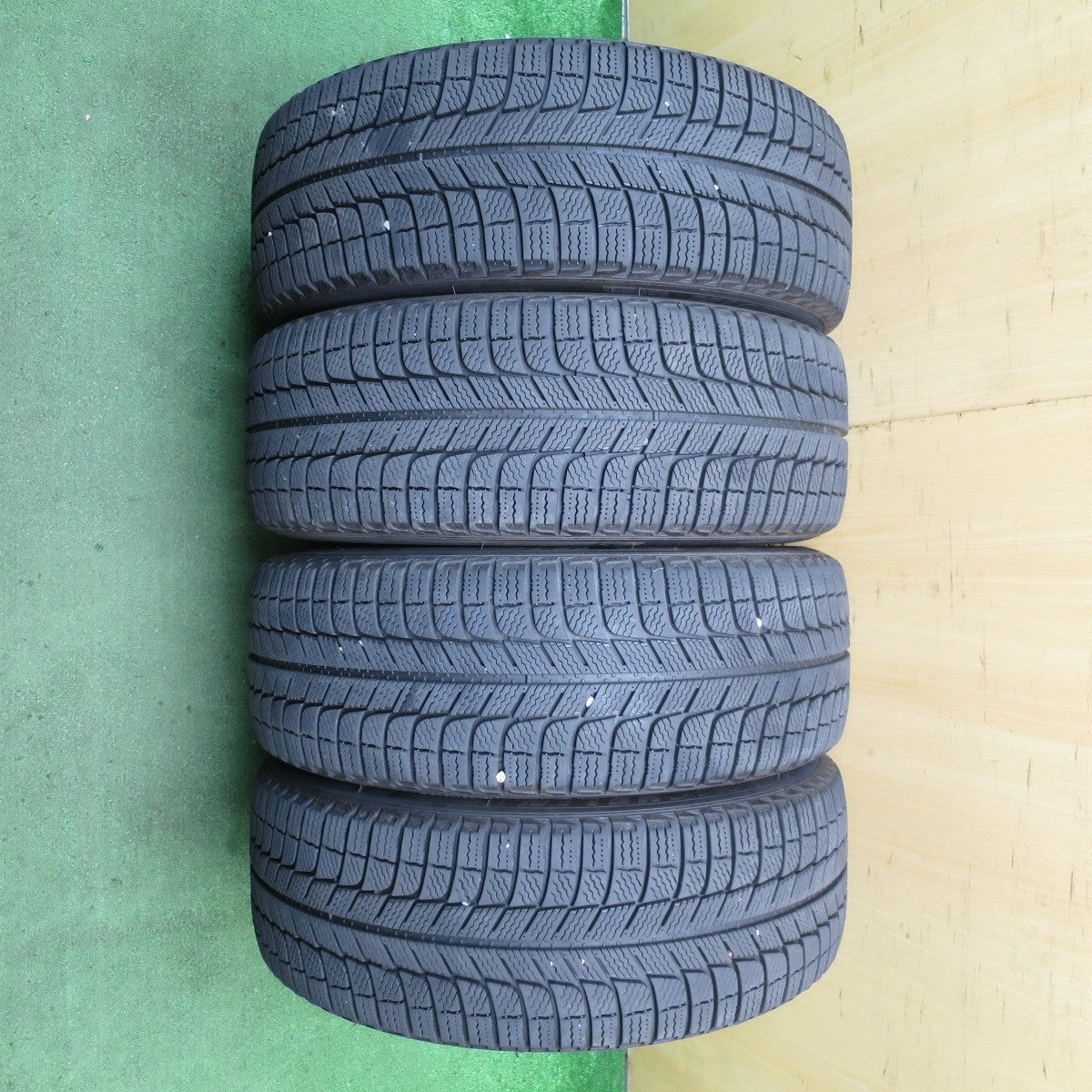 バリ溝！キレイ！9分★スタッドレス 205/55R16 ミシュラン X-ICE3+ 社外 アルミ 16インチ PCD114.3/5H★5062104NJス