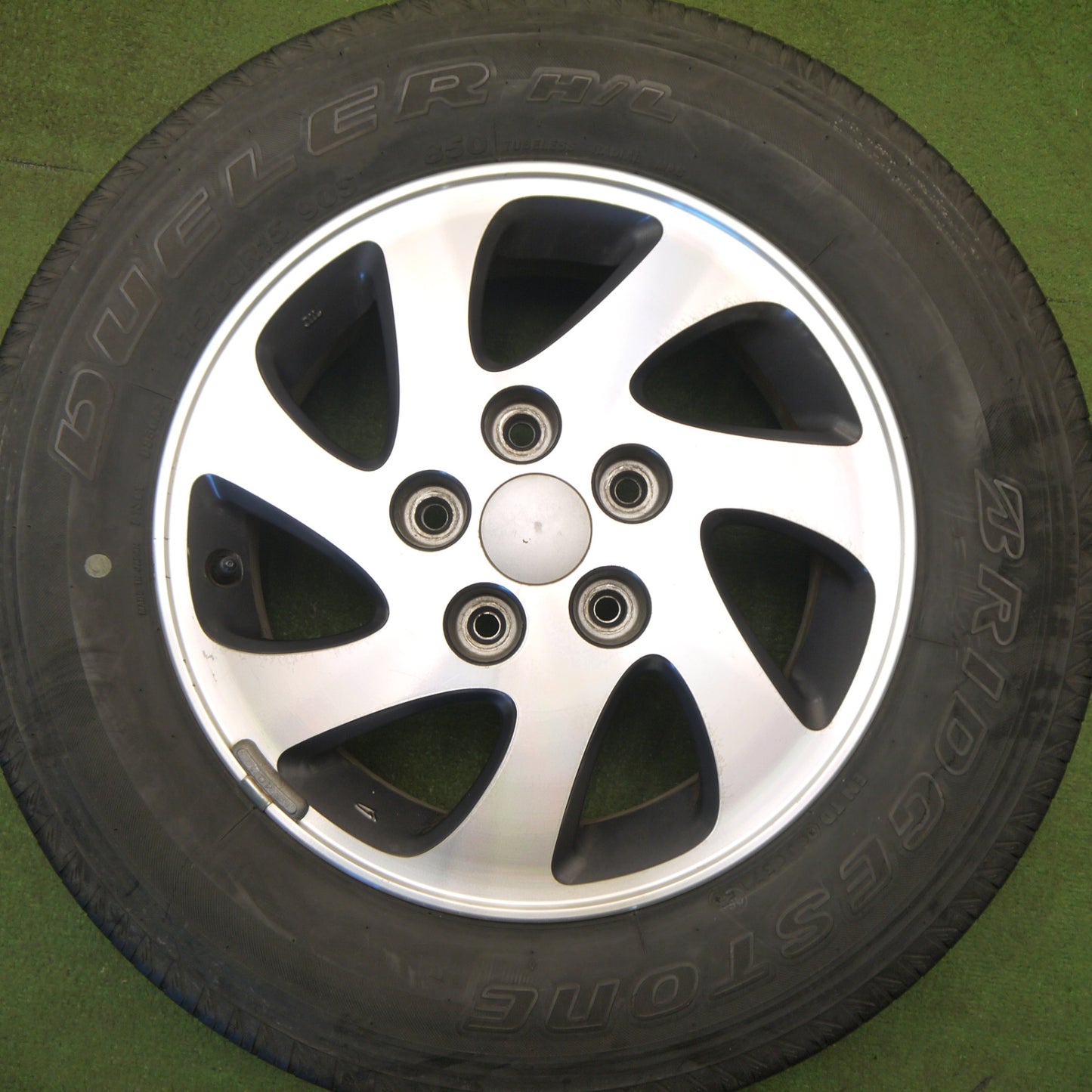 4本価格★ダイハツ テリオスキッド 純正 175/80R15 ブリヂストン デューラー H/L 850 DUELER 15インチ PCD114.3/5H★6031608Hノ