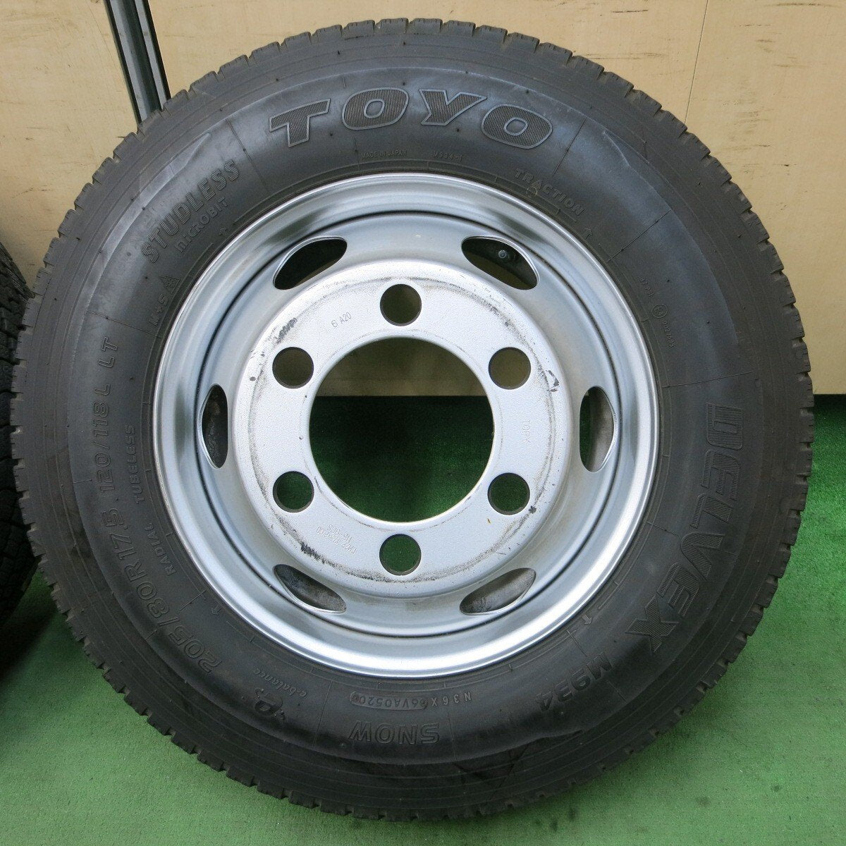 4本★トラック 205/80R17.5 スタッドレス トーヨー デルベックス M934 TOPY スチール 115-9CS PCD222.25/6H★5030502ナス