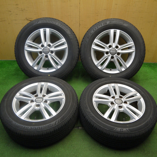 バリ溝！9.5分★ワーゲン 等 MAK SACHSEN 195/65R15 ブリヂストン エコピア NH100 ザクセン 15インチ PCD112/5H★5051401Hノ