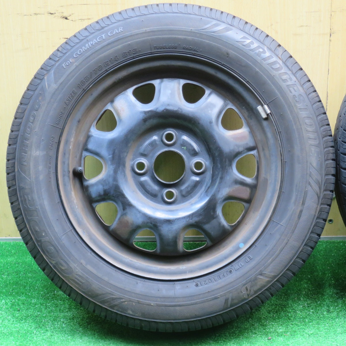4本価格！21年★165/70R14 ブリヂストン エコピア NH100C スチール ホイール 14インチ PCD100/4H★5110304NJノ