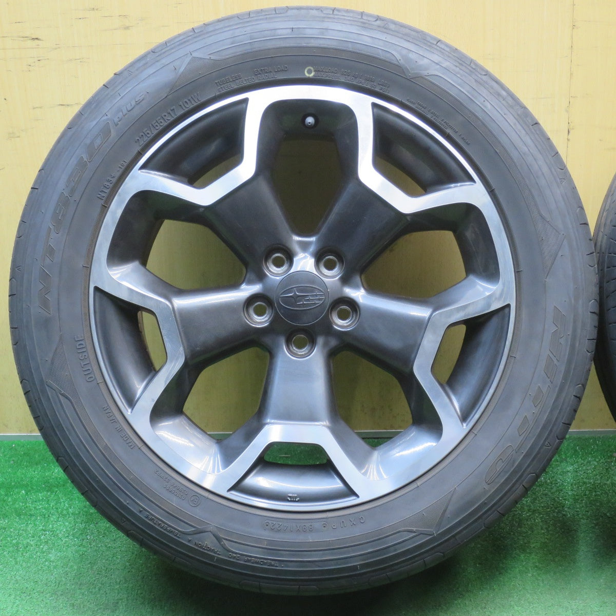 4本価格！22年★スバル XV 純正 225/55R17 ニットー NT830 プラス 17インチ PCD100/5H★6042903NJノ
